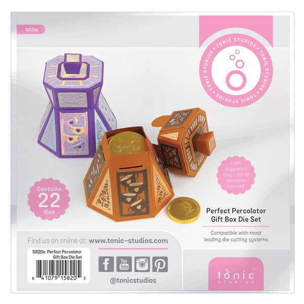 Tonic Studios Die Cutting Perfect Percolator Gift Box Die Set - 5820e