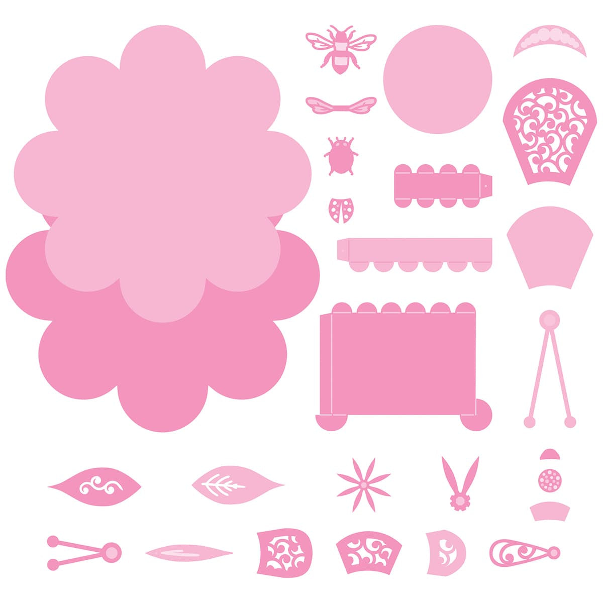 Tonic Studios Die Cutting Petal Perfection Die Set & Adhesive Sheets - DB09