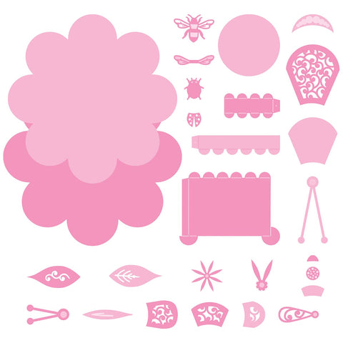 Tonic Studios Die Cutting Petal Perfection Die Set & Adhesive Sheets - DB09