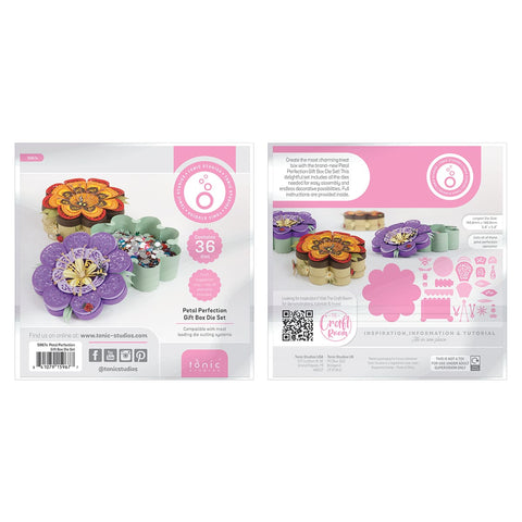 Tonic Studios Die Cutting Petal Perfection Die Set & Adhesive Sheets - DB09