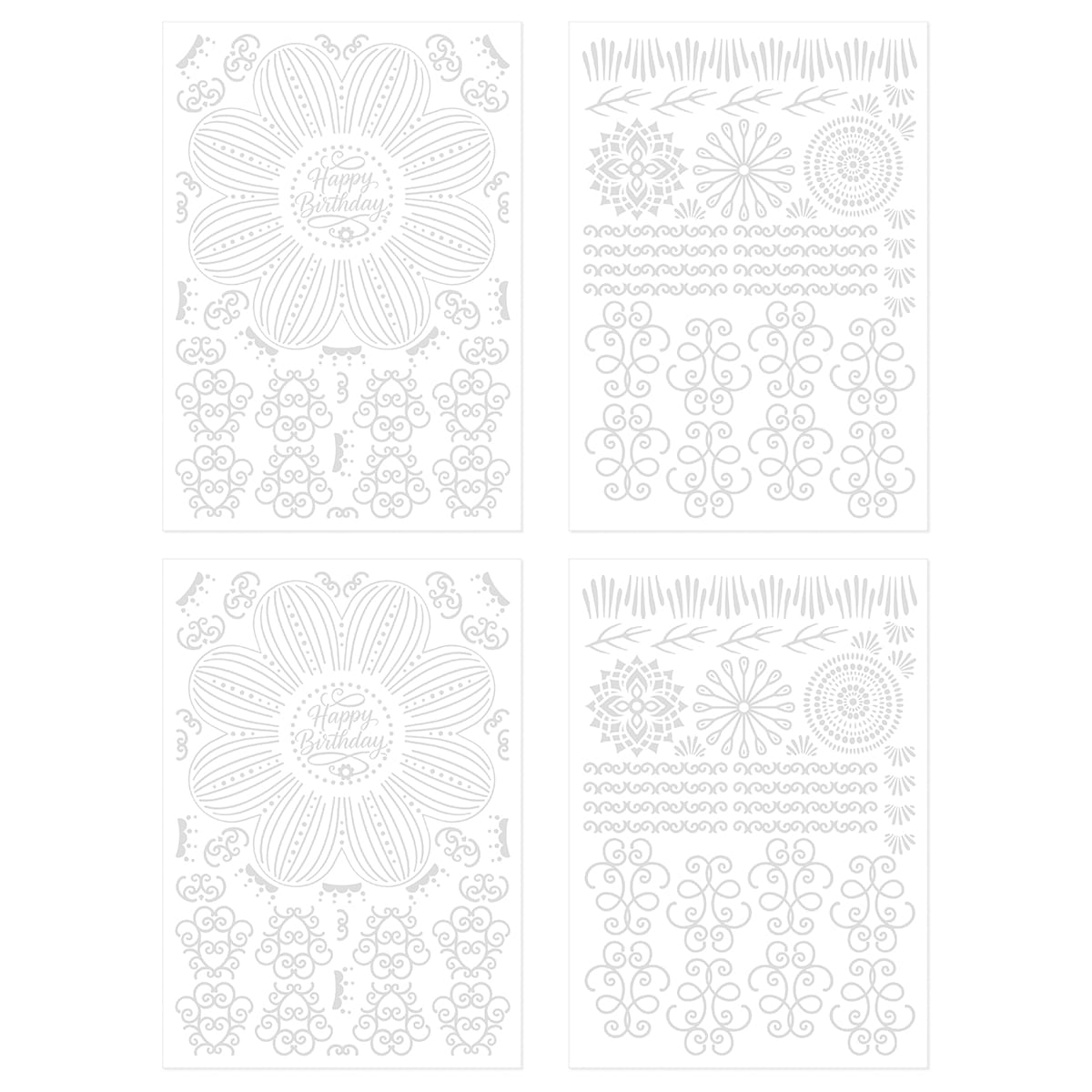 Tonic Studios Die Cutting Petal Perfection Die Set & Adhesive Sheets - DB09