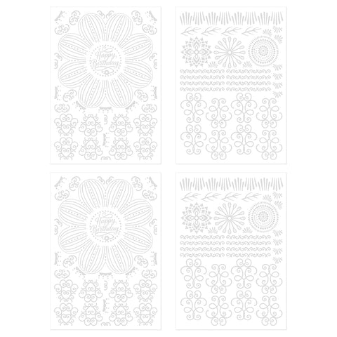 Tonic Studios Die Cutting Petal Perfection Die Set & Adhesive Sheets - DB09