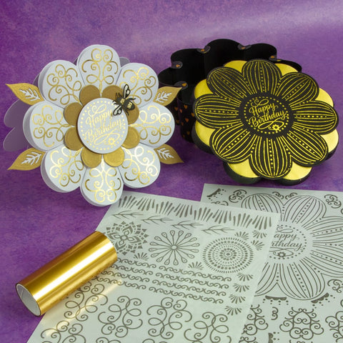 Tonic Studios Die Cutting Petal Perfection Die Set & Adhesive Sheets - DB09