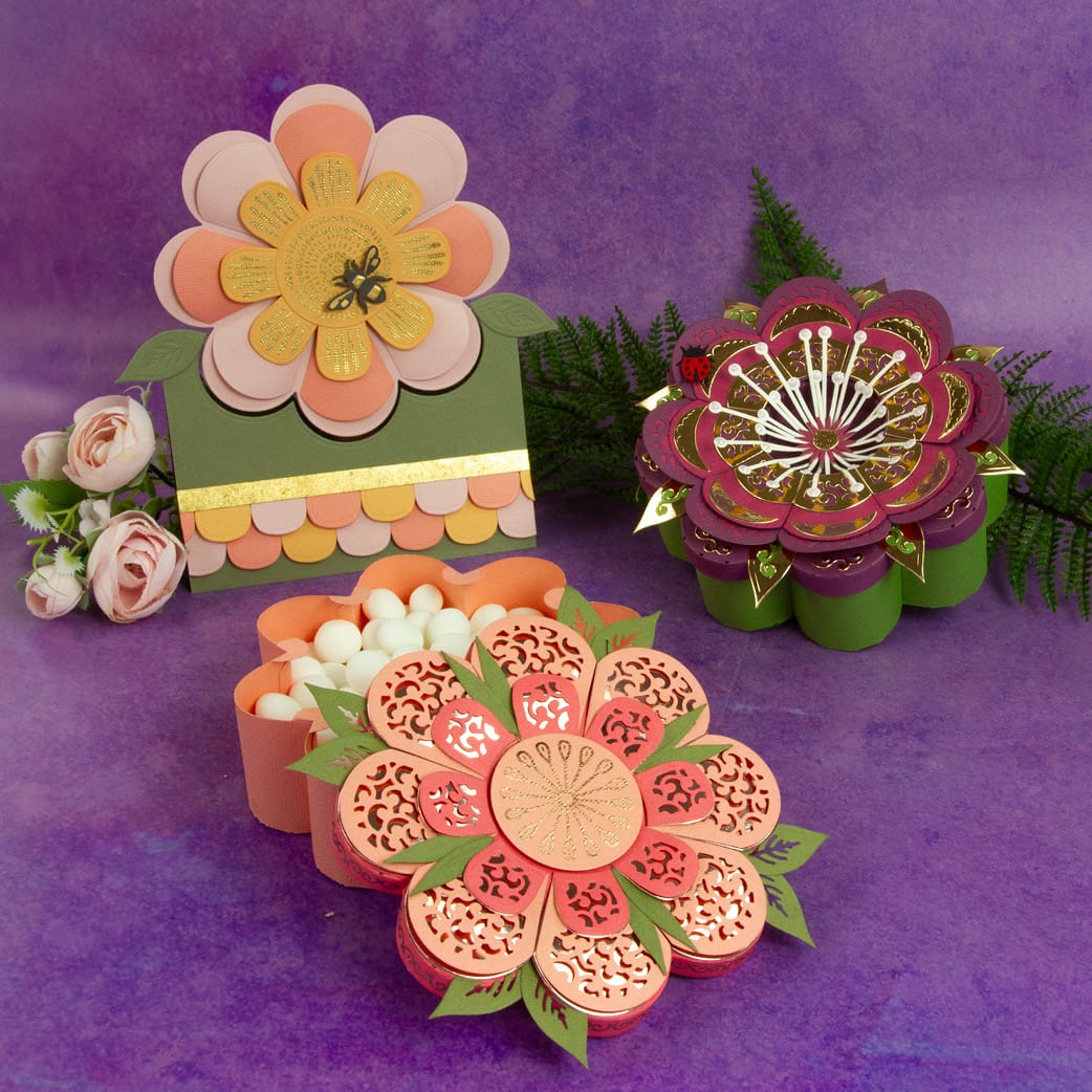 Tonic Studios Die Cutting Petal Perfection Die Set & Adhesive Sheets - DB09