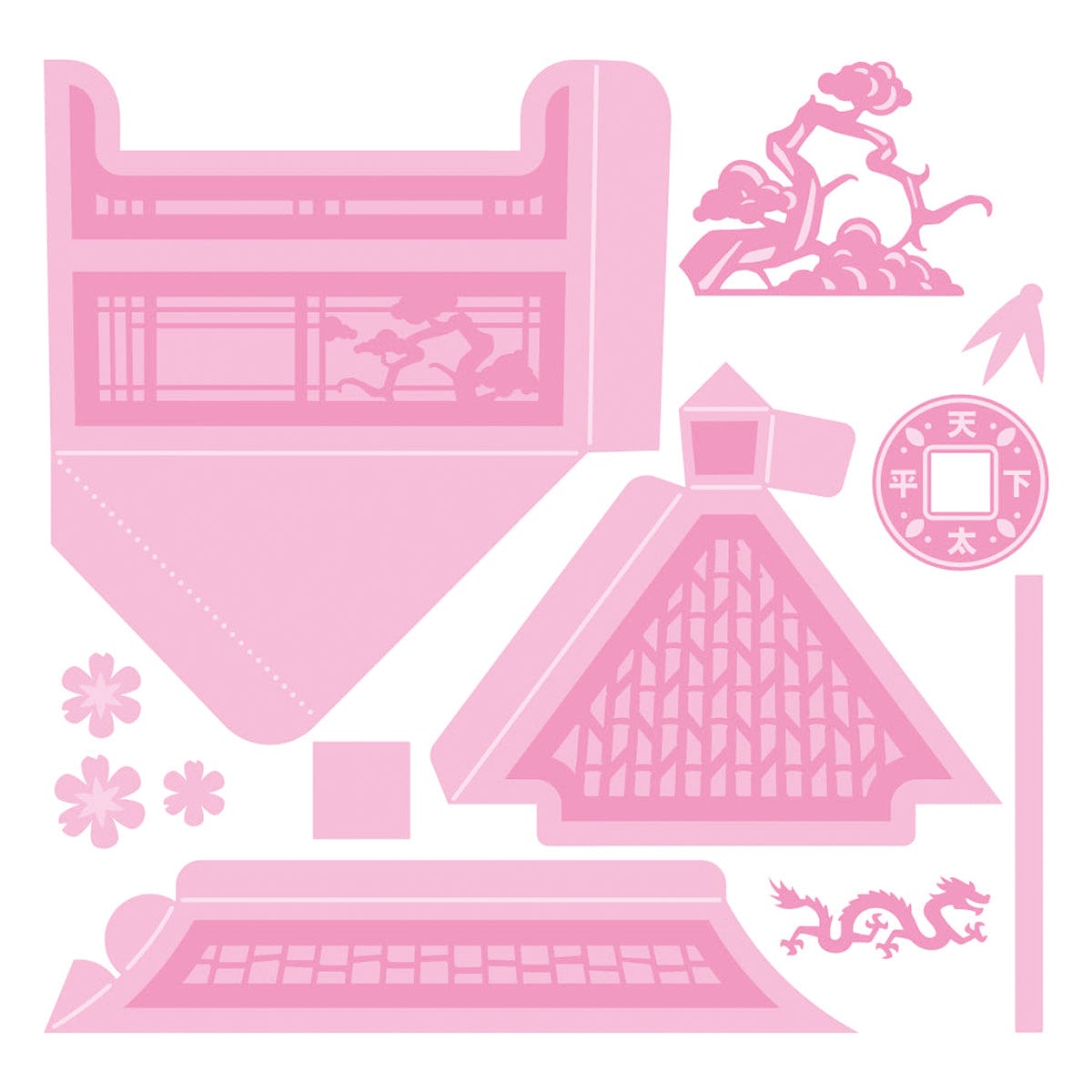 Tonic Studios Die Cutting Pretty Pagoda Gift Box - Create & Make Die Set - CREATE16