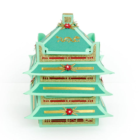 Tonic Studios Die Cutting Pretty Pagoda Gift Box - Create & Make Die Set - CREATE16