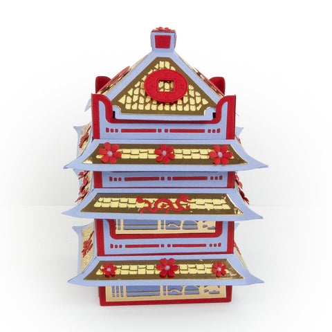 Tonic Studios Die Cutting Pretty Pagoda Gift Box - Create & Make Die Set - CREATE16