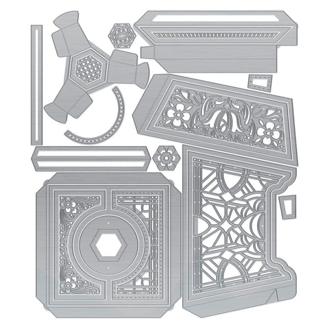 Tonic Studios Die Cutting Pretty Planter Gift Box Die Set - 5516e