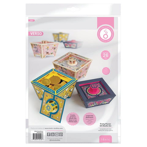 Tonic Studios Die Cutting Pretty Planter Gift Box Die Set - 5516e