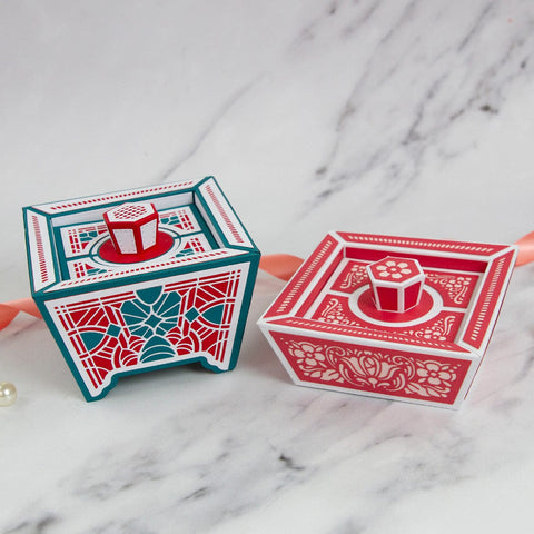 Tonic Studios Die Cutting Pretty Planter Gift Box Die Set - 5516e