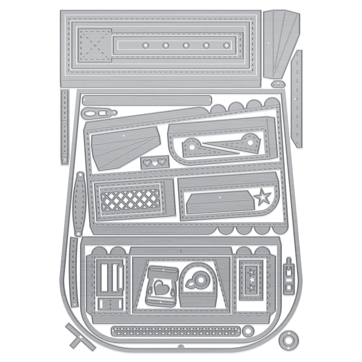 Tonic Studios Die Cutting Radiant Rucksack Die and Patterned Pad Collection - CW2504