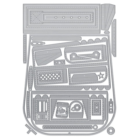 Tonic Studios Die Cutting Radiant Rucksack Die and Patterned Pad Collection - CW2504