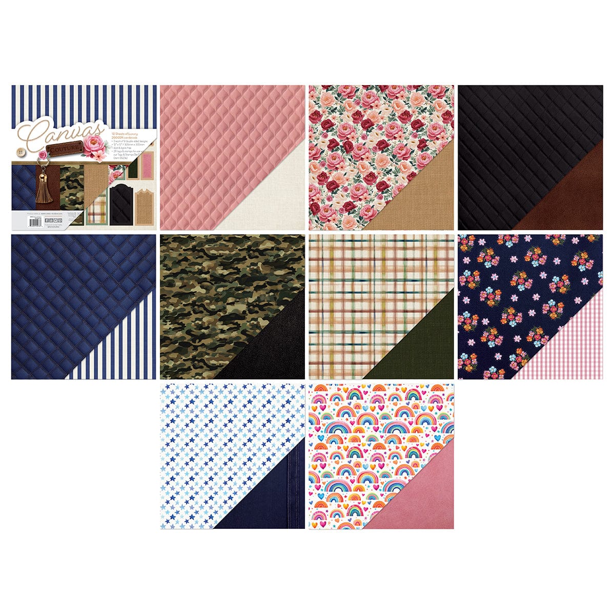 Tonic Studios Die Cutting Radiant Rucksack Die and Patterned Pad Collection - CW2504