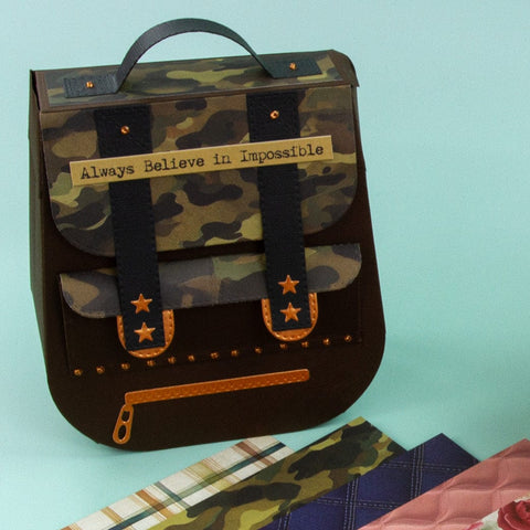 Tonic Studios Die Cutting Radiant Rucksack Die and Patterned Pad Collection - CW2504