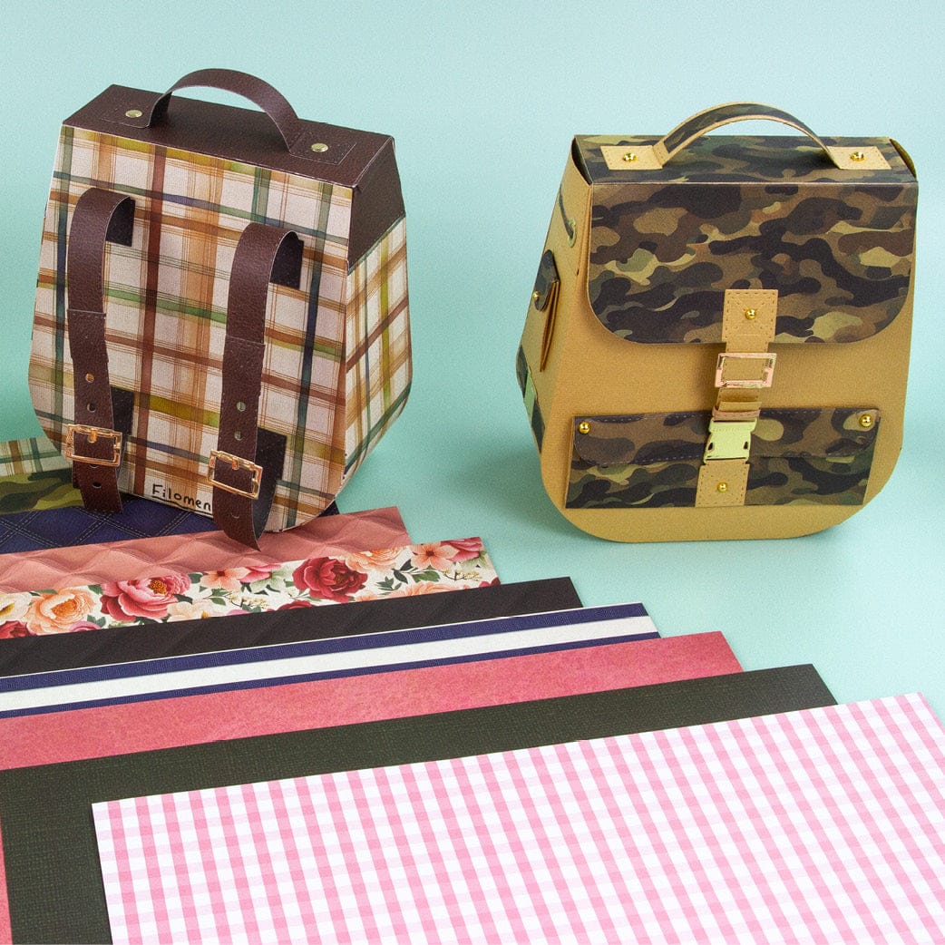 Tonic Studios Die Cutting Radiant Rucksack Die and Patterned Pad Collection - CW2504