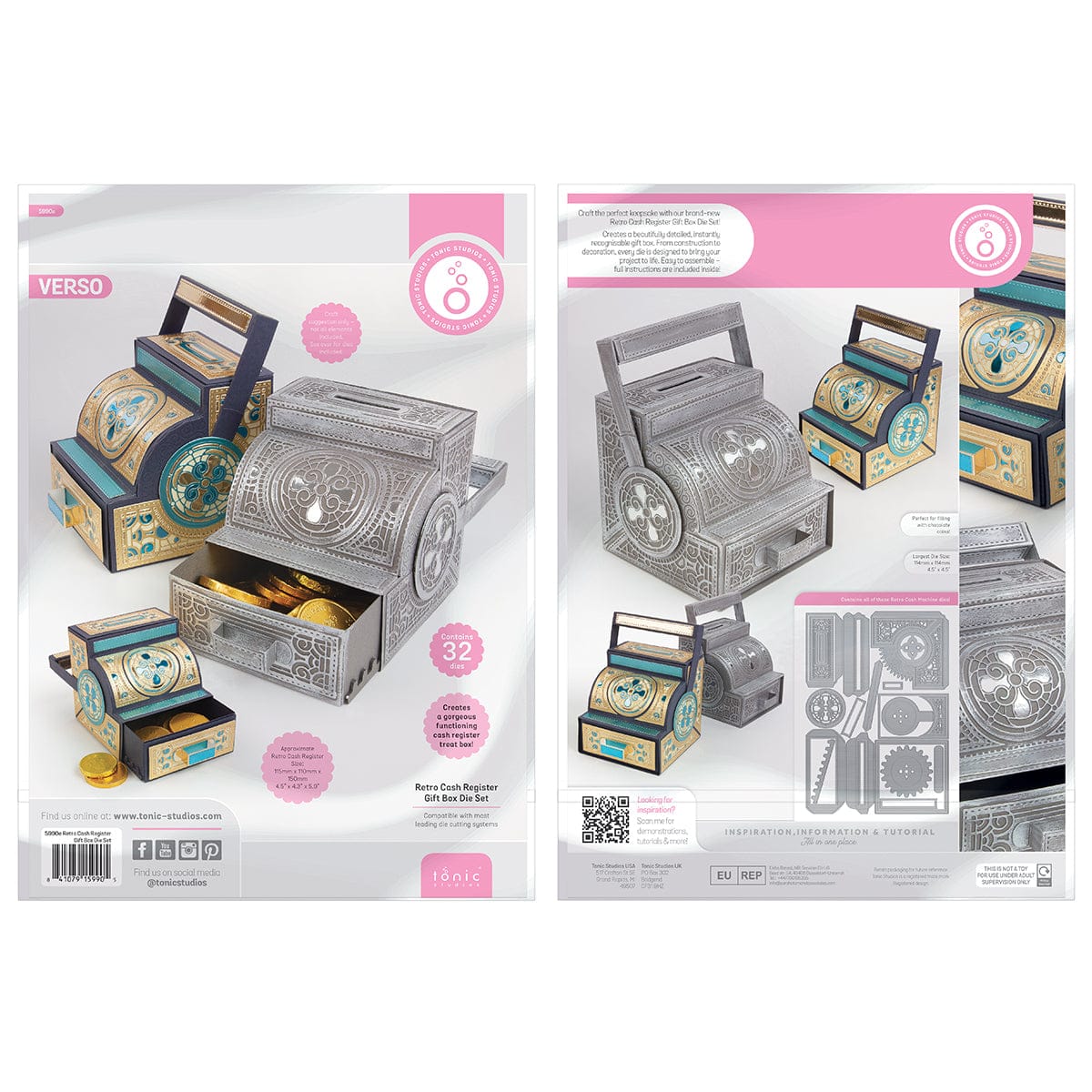 Tonic Studios Die Cutting Retro Cash Register Die Set - Showcase Die Set - SHOW62