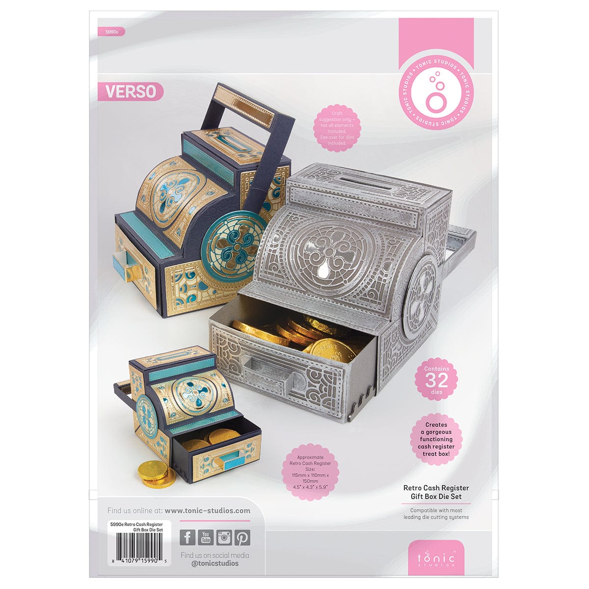 Tonic Studios Die Cutting Retro Cash Register Die Set - Showcase Die Set - SHOW62