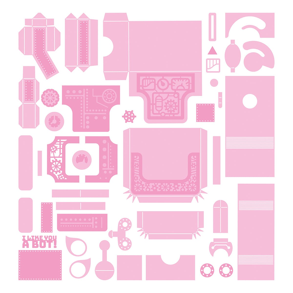 Tonic Studios Die Cutting Retro Robot Gift Box Die Set - 5930e