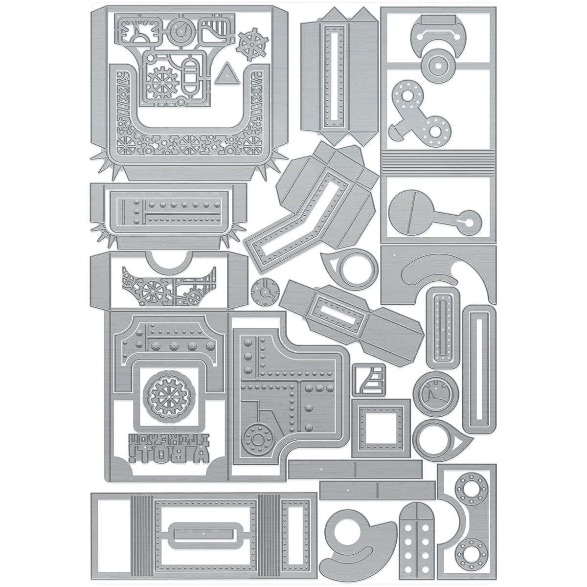 Tonic Studios Die Cutting Retro Robot Gift Box Die Set - 5930e