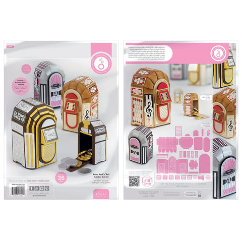 Tonic Studios Die Cutting Retro Rock'n'Roll Jukebox Die Set - 5365e