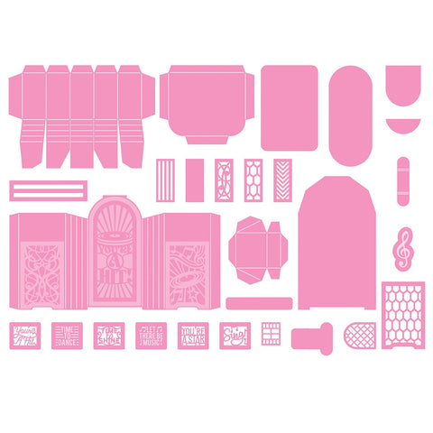 Tonic Studios Die Cutting Retro Rock'n'Roll Jukebox Die Set - 5365e