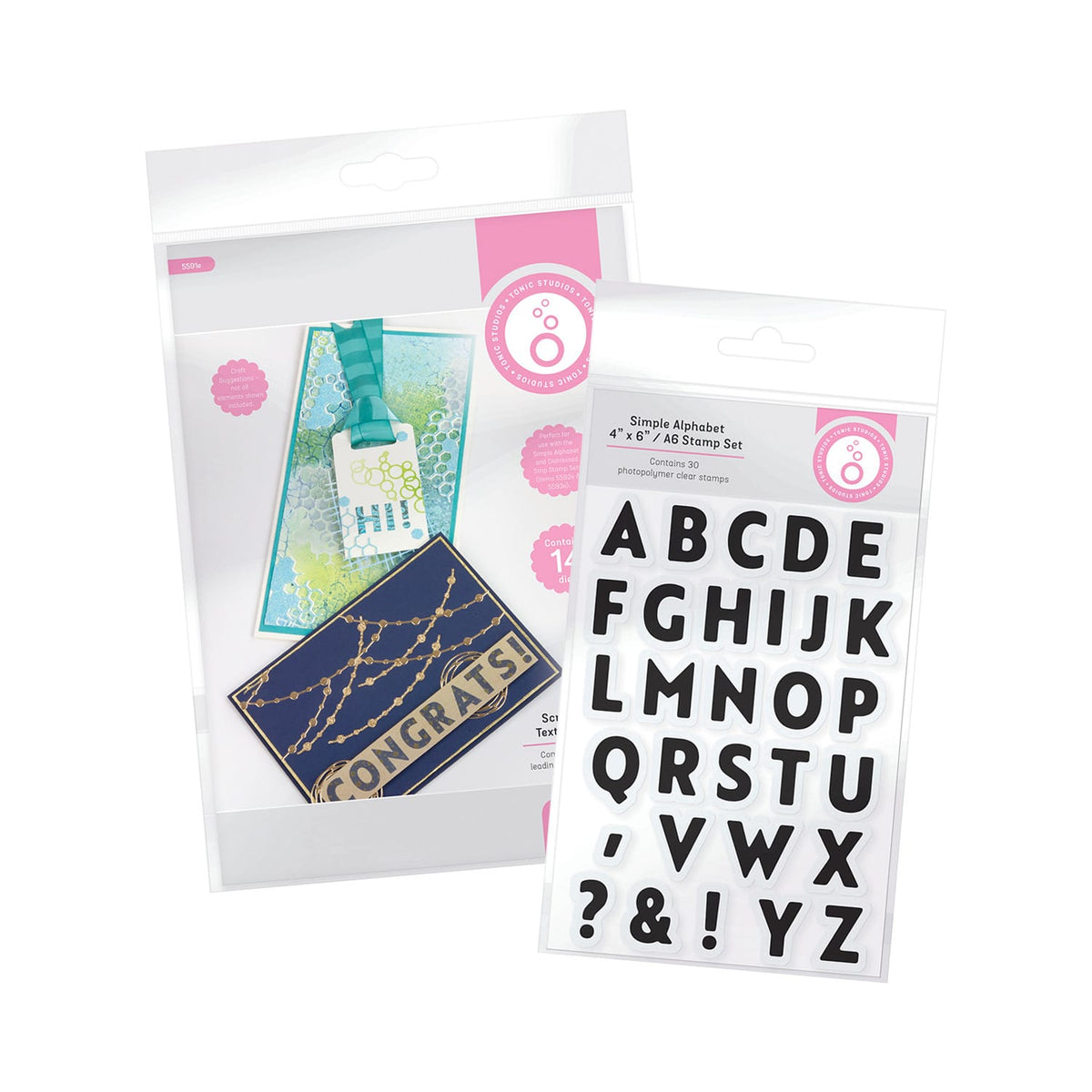 Tonic Studios Die Cutting Scribbles, Textures & Patterns - Die and Stamp Collection - DB127