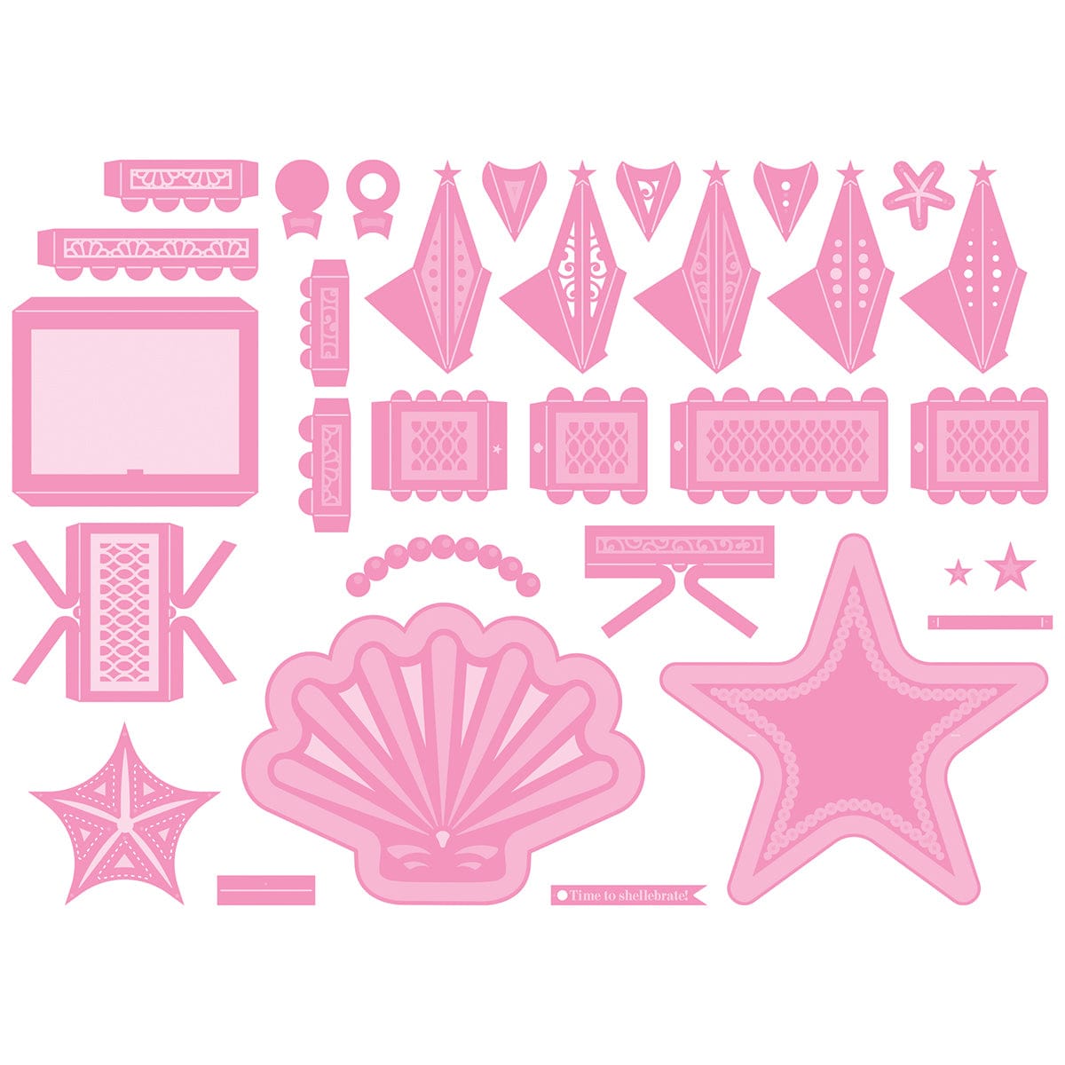 Tonic Studios Die Cutting Seashell and Starfish 3 in 1 Die Set - 5965e