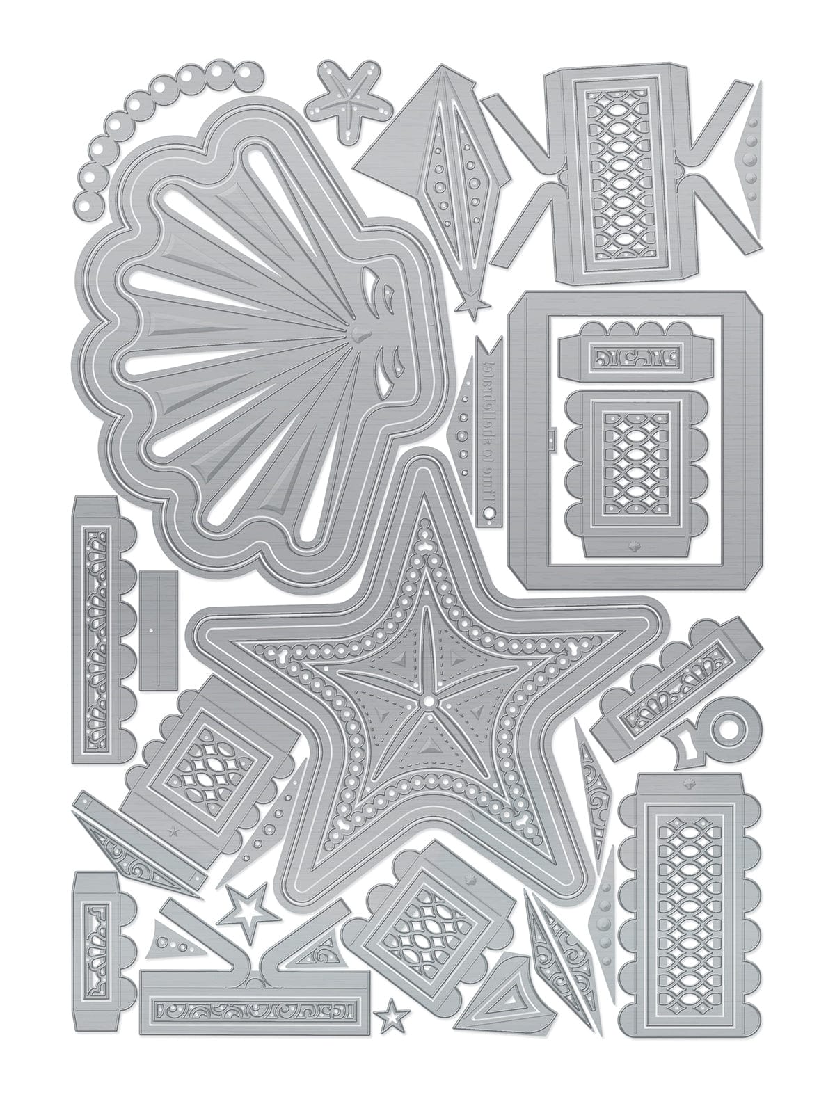 Tonic Studios Die Cutting Seashell and Starfish 3 in 1 Die Set - 5965e