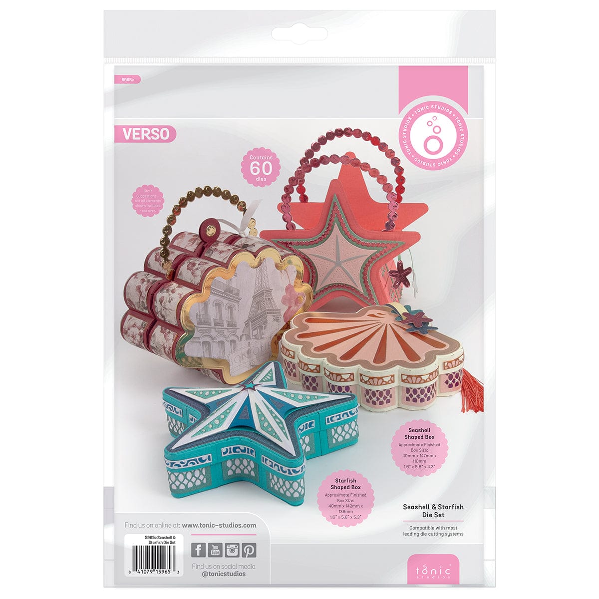 Tonic Studios Die Cutting Seashell and Starfish 3 in 1 Die Set - 5965e