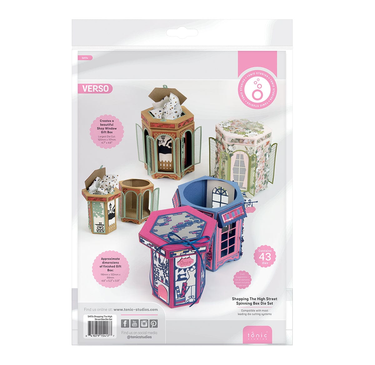Tonic Studios Die Cutting Shopping the High Street Spinning Box - BF23-01