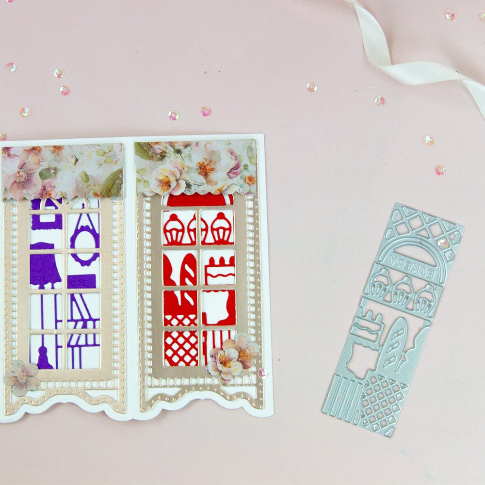 Tonic Studios Die Cutting Shopping the High Street Spinning Box Die Set - BF23-01