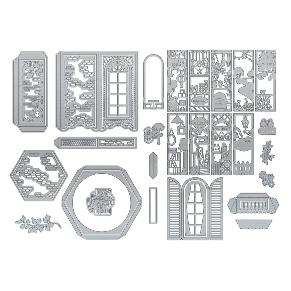 Tonic Studios Die Cutting Shopping the High Street Spinning Box Die Set - BF23-01