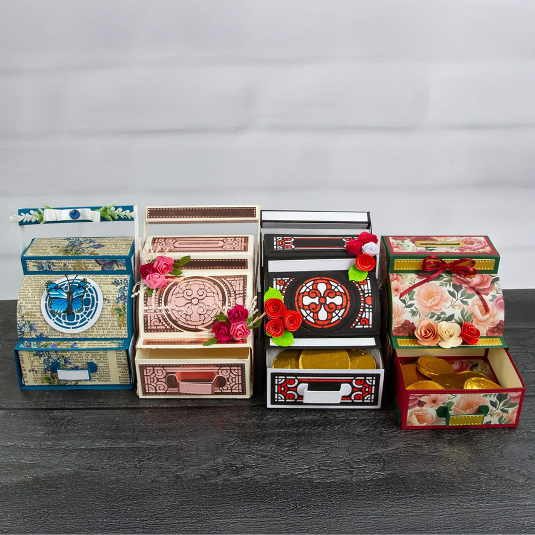 Tonic Studios Die Cutting Showcase - Retro Cash Register & Radio - VAULT28