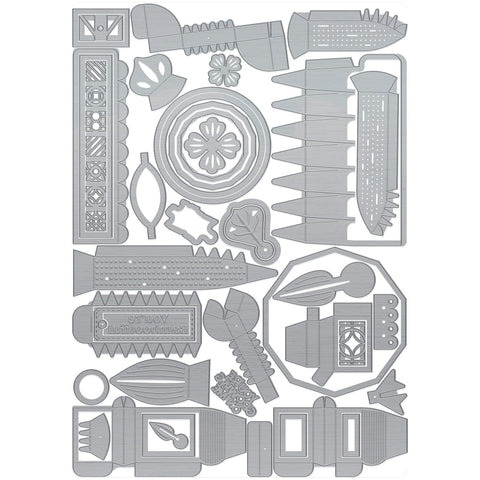 Tonic Studios Die Cutting Supreme Succulents Die and Patterned Pad Collection - CW2502