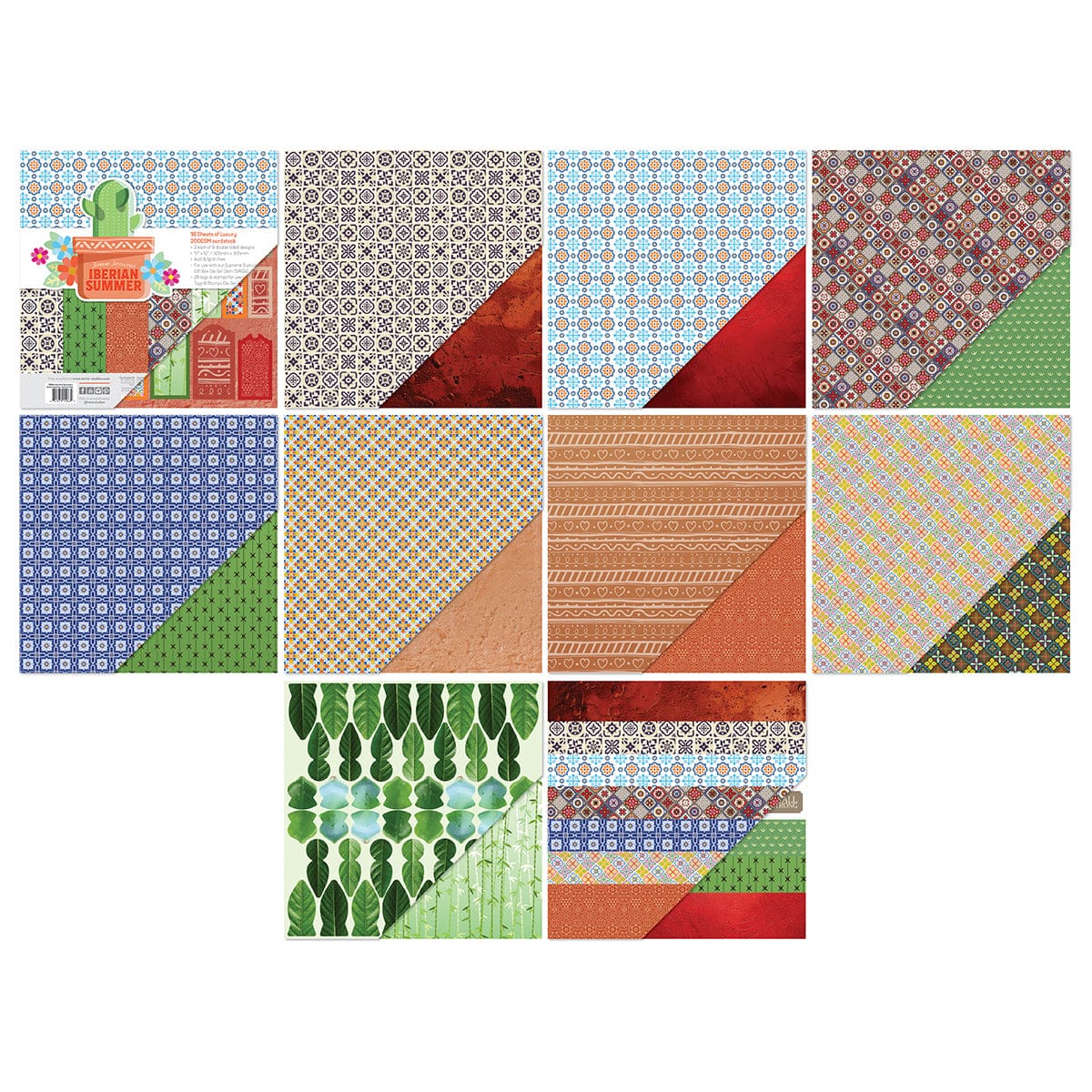 Tonic Studios Die Cutting Supreme Succulents Die and Patterned Pad Collection - CW2502