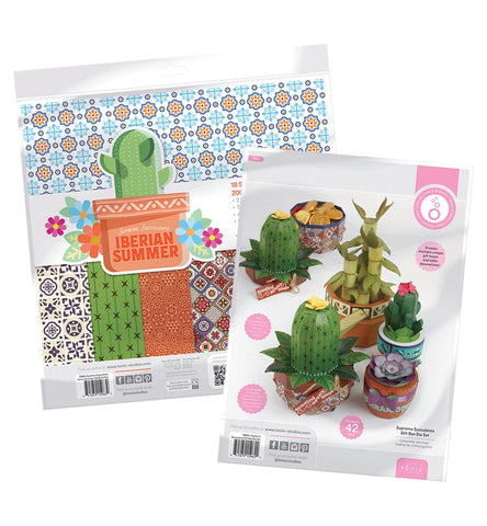 Tonic Studios Die Cutting Supreme Succulents Die and Patterned Pad Collection - CW2502