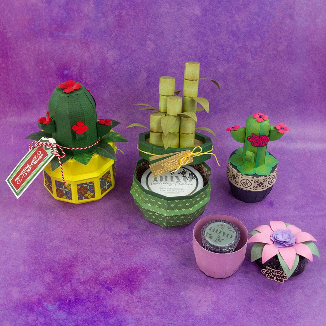 Tonic Studios Die Cutting Supreme Succulents Die and Patterned Pad Collection - CW2502