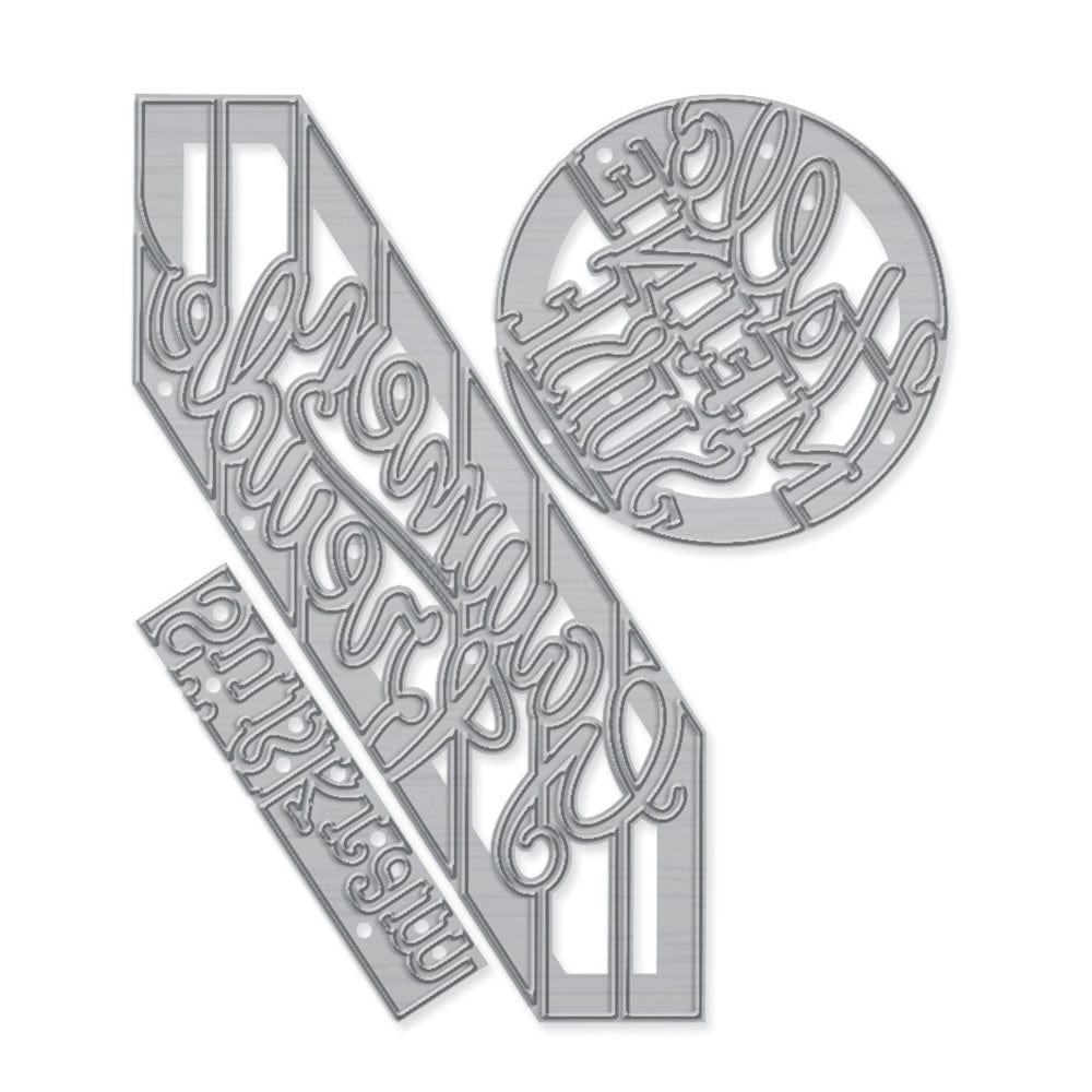 Tonic Studios Die Cutting Sweet Treat - Deutsche Grüße Stanzschablone Set - 4783e