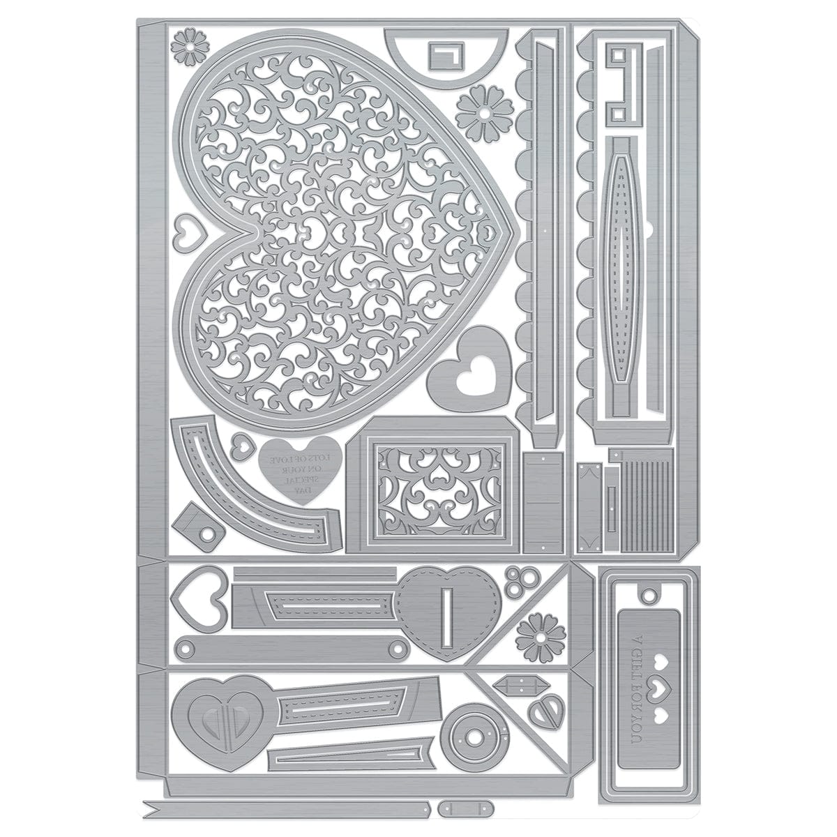 Tonic Studios Die Cutting Sweetheart Trio Die Set - Showcase Die Set - SHOW61