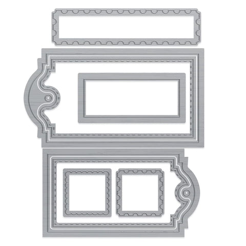 Tonic Studios Die Cutting Tags & Stamps Die Set - 5523e