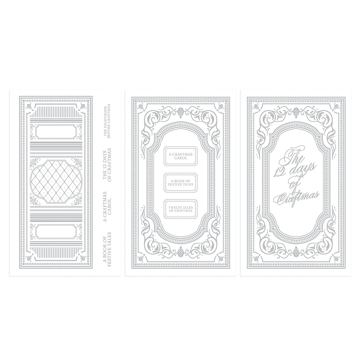 Tonic Studios Die Cutting The 12 Days of Craftmas Book Nook Set - 5655e