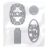 Load image into Gallery viewer, Tonic Studios Die Cutting Time To Drink Champagne German Sentiment Die Set - 5334e