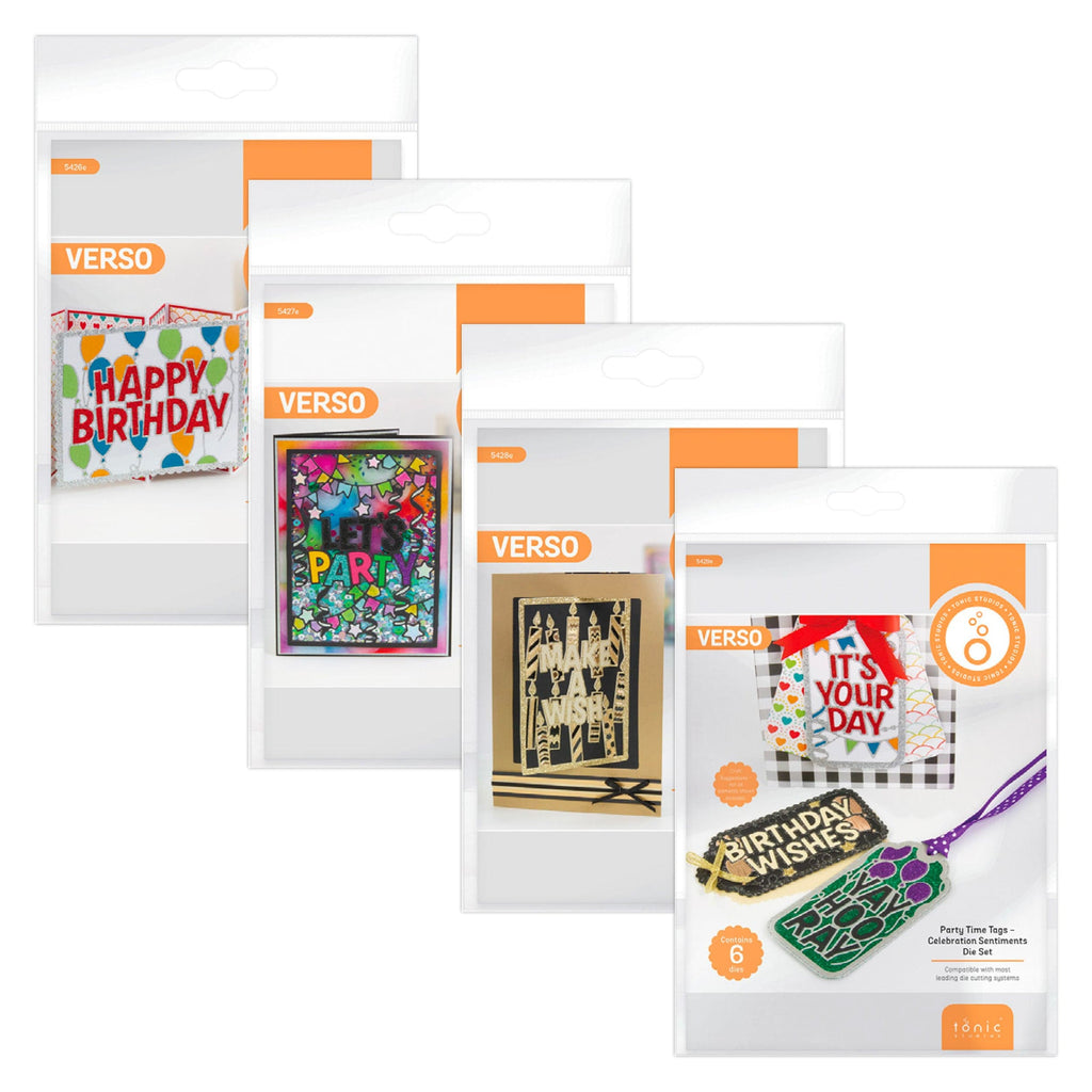 Tonic Studios Die Cutting Tonic Studios - Celebration Frames & Sentiment Gift Tags Bundle - DB122