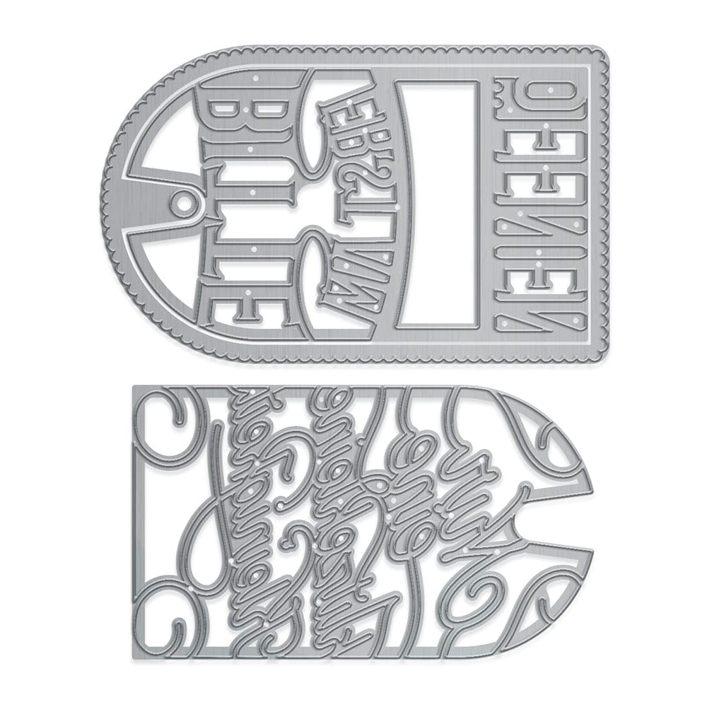 Tonic Studios Die Cutting Tonic Studios - Eine Kleinigkeit Geschenkbox - Deutsche Grüße Stanzschablone Set - 2866E