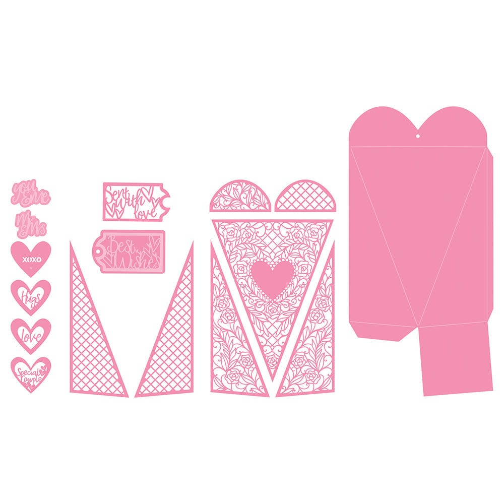 Tonic Studios Die Cutting Tonic Studios - Embellished Squeeze Box Die Set - 4109E