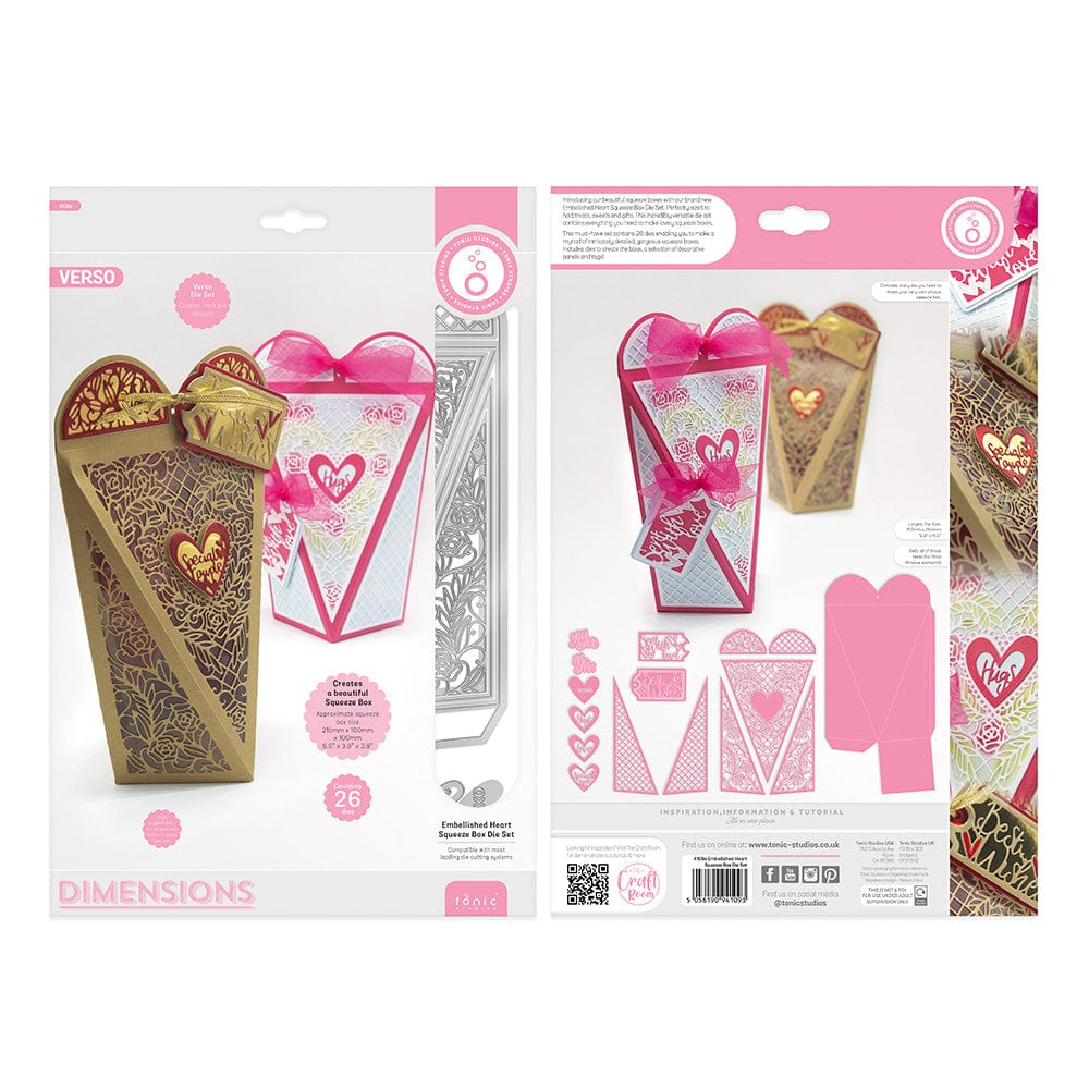Tonic Studios Die Cutting Tonic Studios - Embellished Squeeze Box Die Set - 4109E
