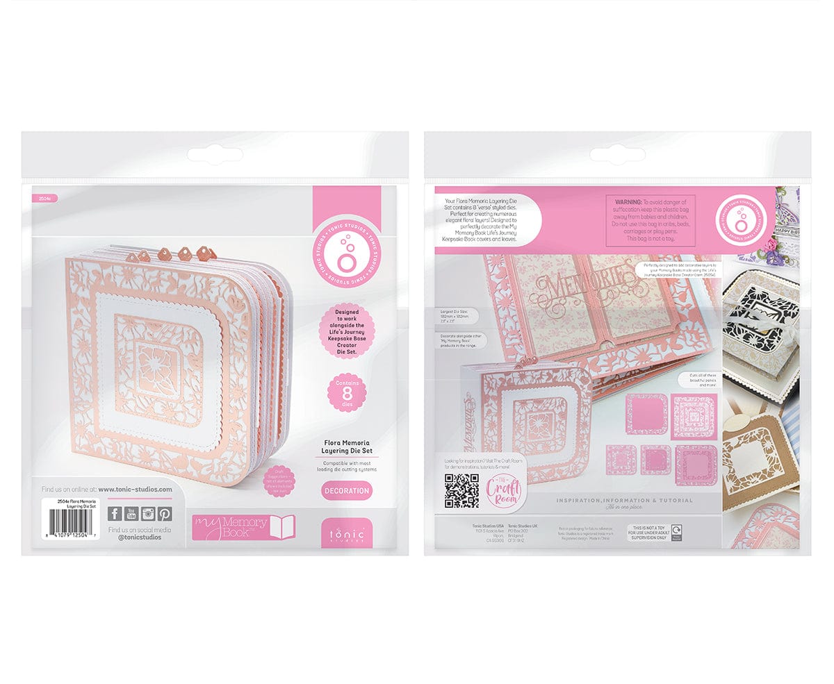 Tonic Studios Die Cutting Tonic Studios - Essentials - Flora Memoria Layering Die Set - 2504E
