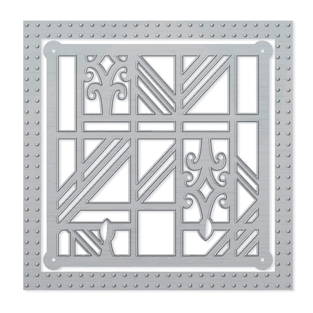 Tonic Studios Die Cutting Tonic Studios - Geometric Fleur Patchwork Die Set  - 4430E