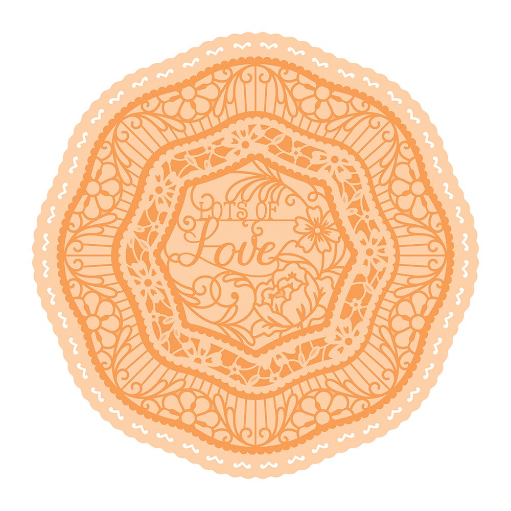 Tonic Studios Die Cutting Tonic Studios - Large Layering Lace Die Set - Lots Of Love - 4123E