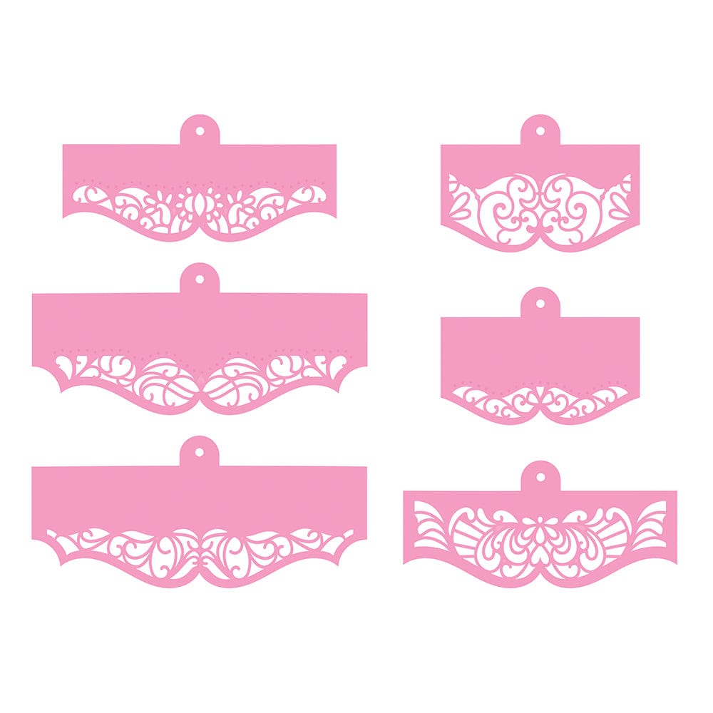 Tonic Studios Die Cutting Tonic Studios - Loaded Pockets - Polybag Hanging Hole Die Set - 3919E